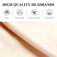 Workout Headbands for Women Wide Hair Headbands Yoga Sports Running Hair Bands Non Slip. Super Soft & Stretch Head Bands