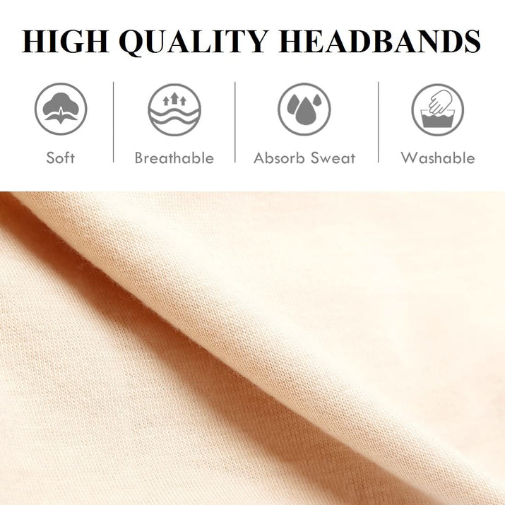 Workout Headbands for Women Wide Hair Headbands Yoga Sports Running Hair Bands Non Slip. Super Soft & Stretch Head Bands