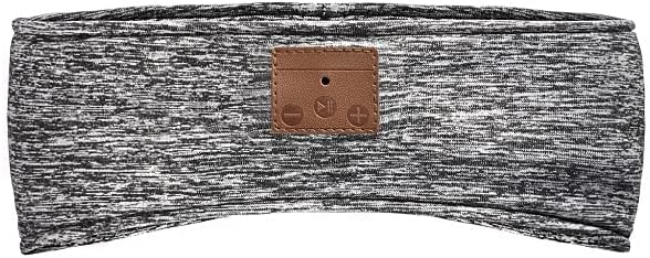 Sleep Headphones Bluetooth Sleeping Headband Soft Elastic Comfortable Sleeping Headphones Music Headband Great for Side Sleepers Running Yoga Insomnia Travel Gift for Men Women (Grey)