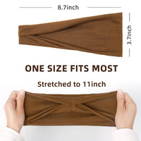 Workout Headbands for Women Wide Hair Headbands Yoga Sports Running Hair Bands Non Slip. Super Soft & Stretch Head Bands